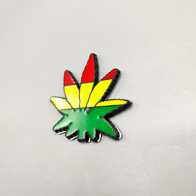 1 Pc Universal Marijuana Leaf Logo In Premium quality