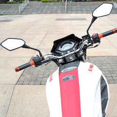 1 Pc Universal Motorcycle Rear view Mirror 12V LED Turn Signal Lights Side Mirrors With Front Arrow Led Turn Signal