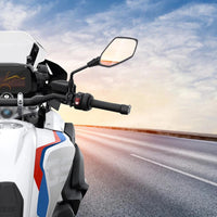 2 Pcs Set Universal Motorcycle Rear view Mirror 12V LED Turn Signal Lights Side Mirrors With Front Arrow Led Turn Signal
