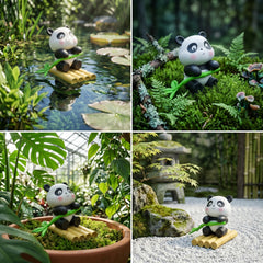 1 Pc Universal Panda Resin Character Decoration Accessories For Car