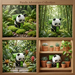 1 Pc Universal Panda Resin Character Decoration Accessories For Car