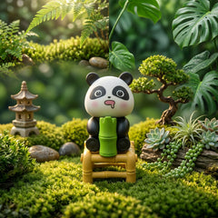 1 Pc Universal Panda Resin Character Decoration Accessories For Car