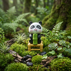 1 Pc Universal Panda Resin Character Decoration Accessories For Car