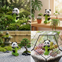 1 Pc Universal Panda Resin Character Decoration Accessories For Car