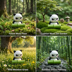 1 Pc Universal Panda Resin Character Decoration Accessories For Car