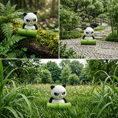 1 Pc Universal Panda Resin Character Decoration Accessories For Car