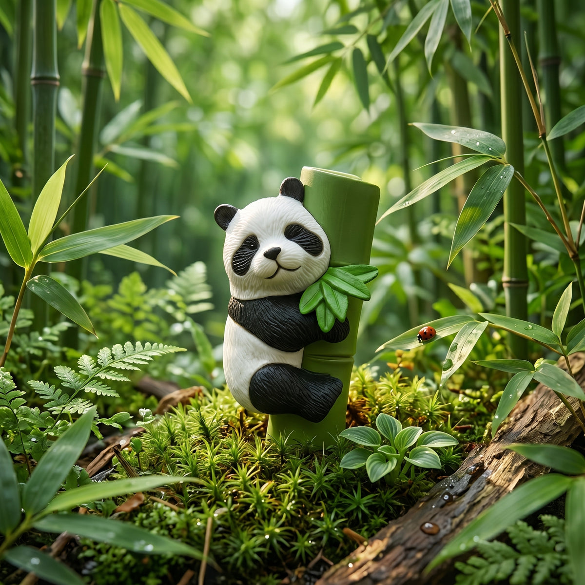 1 Pc Universal Panda Resin Character Decoration Accessories For Car