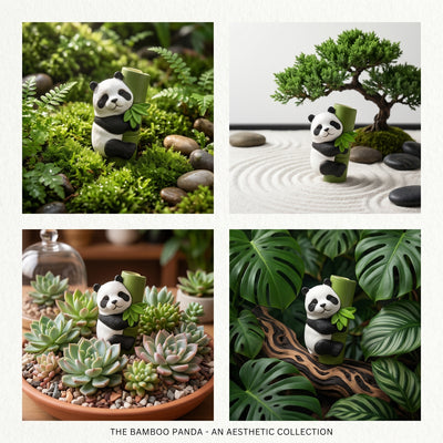 1 Pc Universal Panda Resin Character Decoration Accessories For Car