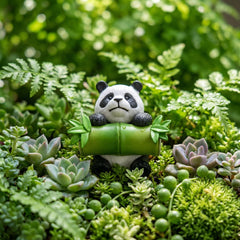 1 Pc Universal Panda Resin Character Decoration Accessories For Car