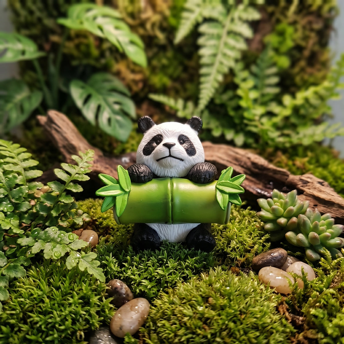 1 Pc Universal Panda Resin Character Decoration Accessories For Car