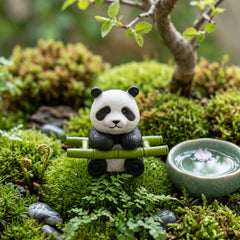 1 Pc Universal Panda Resin Character Decoration Accessories For Car