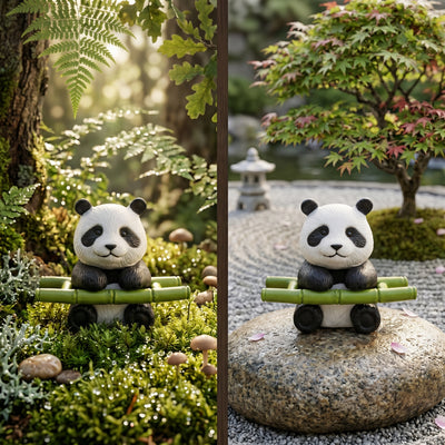 1 Pc Universal Panda Resin Character Decoration Accessories For Car