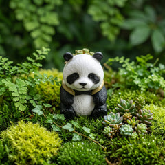 1 Pc Universal Panda Resin Character Decoration Accessories For Car