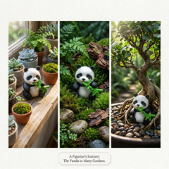 1 Pc Universal Panda Resin Character Decoration Accessories For Car
