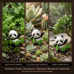 1 Pc Universal Panda Resin Character Decoration Accessories For Car