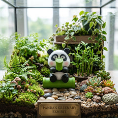 1 Pc Universal Panda Resin Character Decoration Accessories For Car
