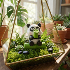 1 Pc Universal Panda Resin Character Decoration Accessories For Car