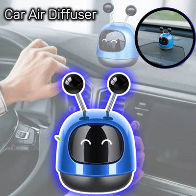 1 Pc Universal Robot Style Car Air Freshener Diffuser, Car Interior Smart Aroma Diffuser Robot(Blue)