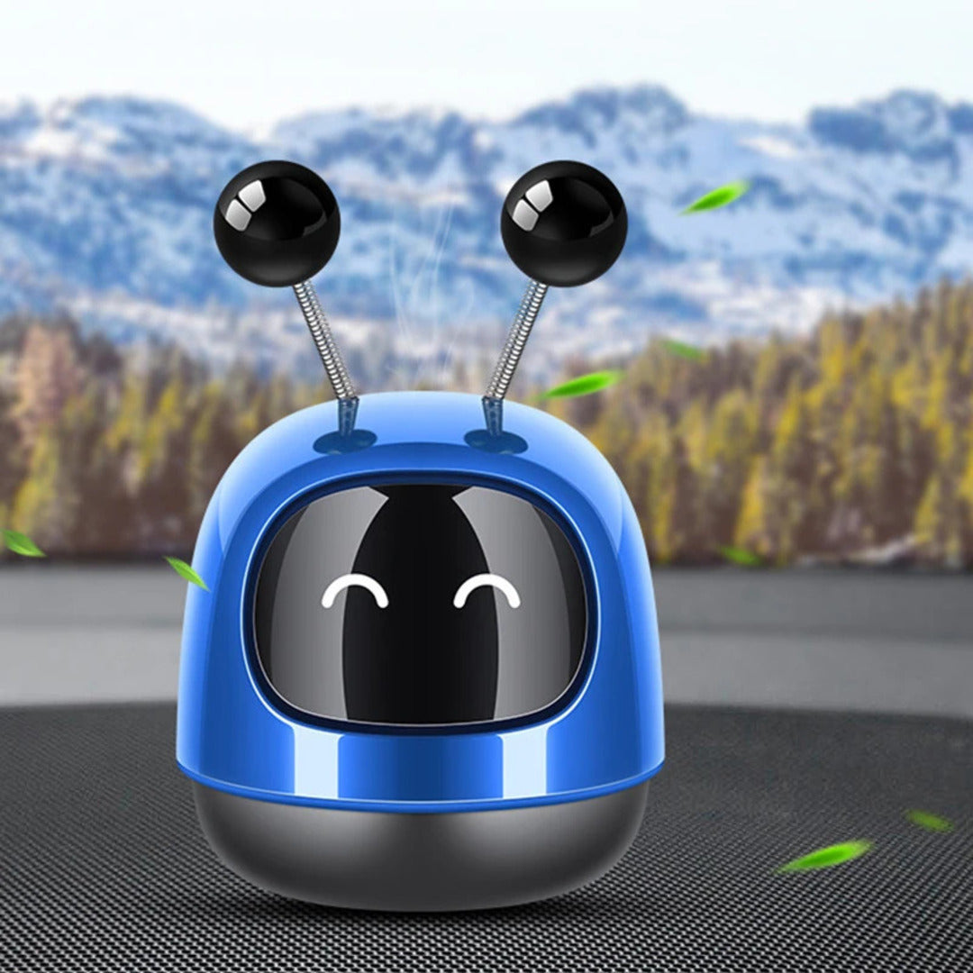 1 Pc Universal Robot Style Car Air Freshener Diffuser, Car Interior Smart Aroma Diffuser Robot(Blue)