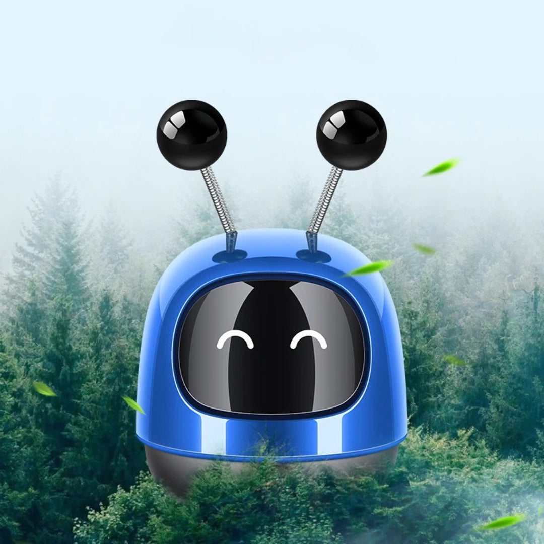 1 Pc Universal Robot Style Car Air Freshener Diffuser, Car Interior Smart Aroma Diffuser Robot(Blue)