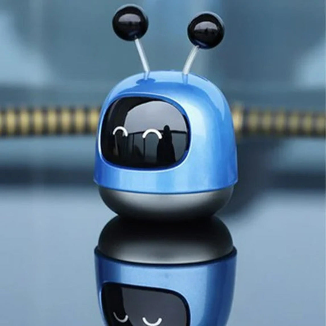 1 Pc Universal Robot Style Car Air Freshener Diffuser, Car Interior Smart Aroma Diffuser Robot(Blue)