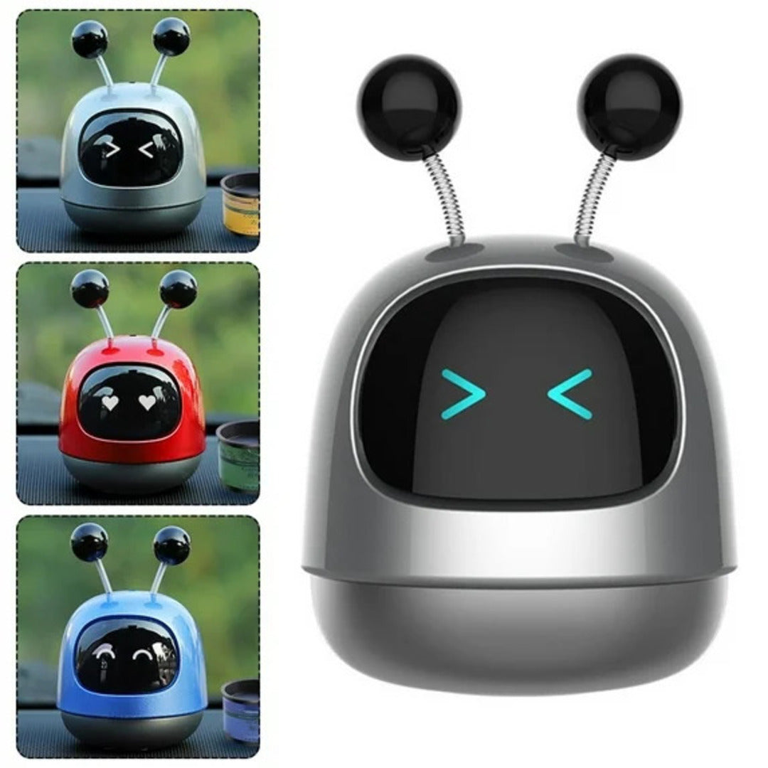 1 Pc Universal Robot Style Car Air Freshener Diffuser, Car Interior Smart Aroma Diffuser Robot(Grey)