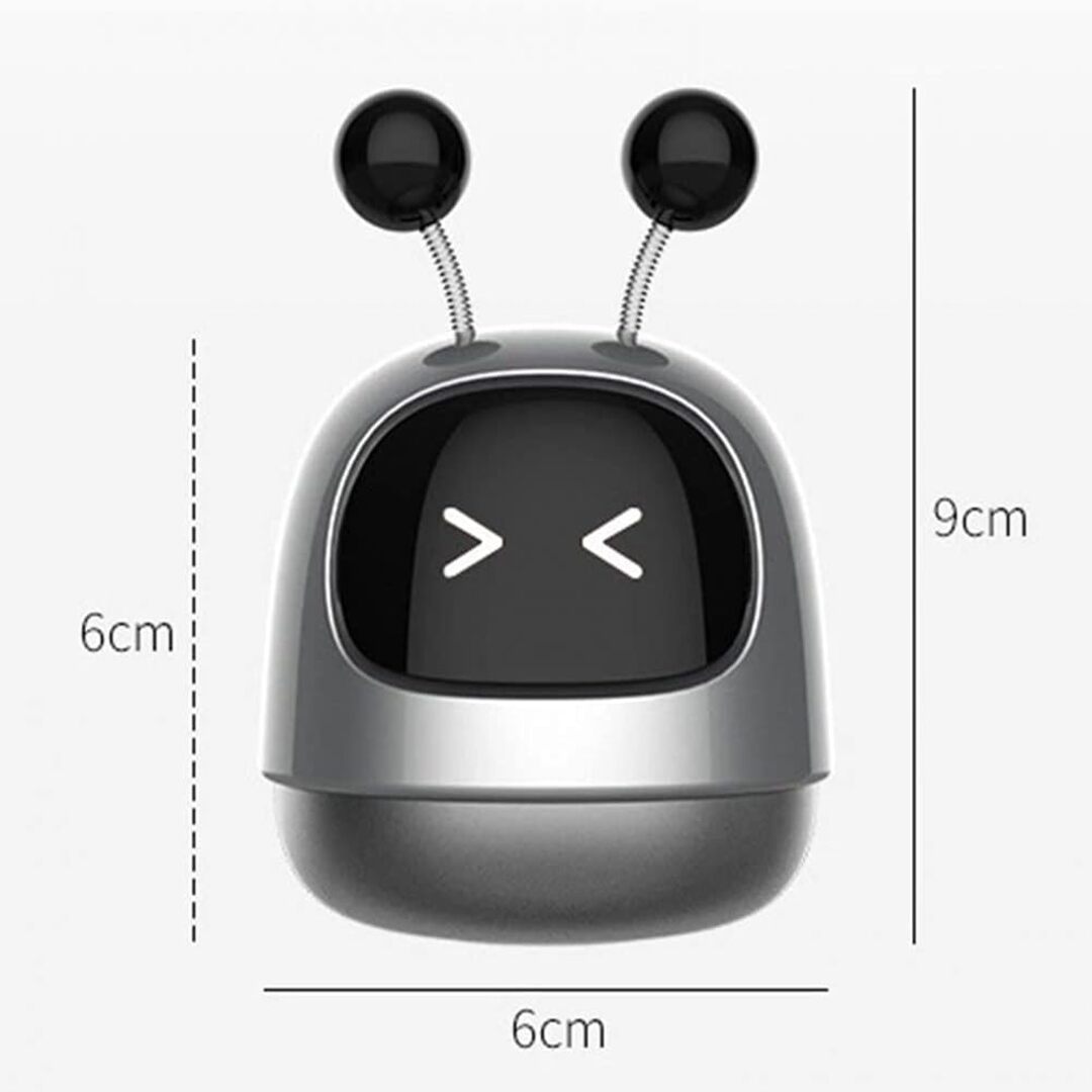 1 Pc Universal Robot Style Car Air Freshener Diffuser, Car Interior Smart Aroma Diffuser Robot(Grey)