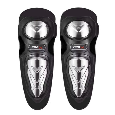 1 Pc Universal Stainless Steel Knee And Elbow Pads For Bike Safety Equipment
