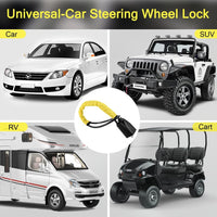 1 Pc Universal Steering Wheel Security Lock For Car Security With Keys