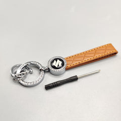 1 Pc Universal Suzuki PU Leather Keychain With Elegant Look
