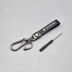 1 Pc Universal Suzuki PU Leather Keychain With Elegant Look