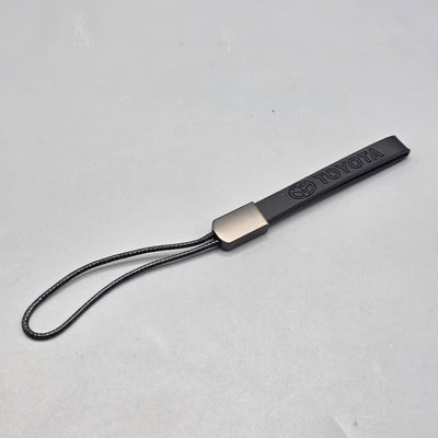 1 Pc Universal Toyota PU Leather Keychain With Elegant Look