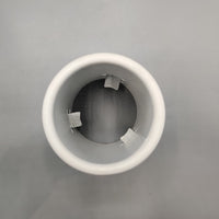 1 Pc Universal White Coated Car Exhaust Tip In Premium Quality (Medium)