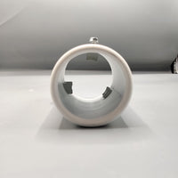 1 Pc Universal White Coated Car Exhaust Tip In Premium Quality (Medium)