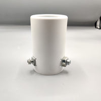 1 Pc Universal White Coated Car Exhaust Tip In Premium Quality (Medium)