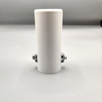 1 Pc Universal White Coated Car Exhaust Tip In Premium Quality (Small)