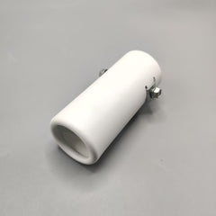 1 Pc Universal White Coated Car Exhaust Tip In Premium Quality (Small)