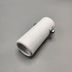 1 Pc Universal White Coated Car Exhaust Tip In Premium Quality (Small)