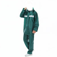 1 Pc Set Rain Suit Waterproof Full Body Rain Suit Coat And Trouser For Men (XXL)