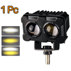 1 Pc Economy Series 2 SMD Metal Body Bar Fog Light For Universal Bikes & Cars