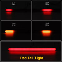 2 Pcs 9.5 inch LED Tail Light DRL Running Light Rear Brake Lamp Turn Signal Lamp