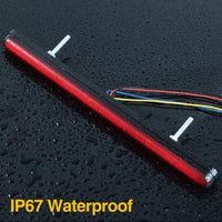 2 Pcs 9.5 inch LED Tail Light DRL Running Light Rear Brake Lamp Turn Signal Lamp