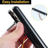 2 Pcs 9.5 inch LED Tail Light DRL Running Light Rear Brake Lamp Turn Signal Lamp