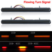 2 Pcs 9.5 inch LED Tail Light DRL Running Light Rear Brake Lamp Turn Signal Lamp