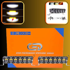 1 Pc MOTO LED Premium Series 6 Lens Led Light With DRL And On/Off Relay Wiring For Motorcycle And Cars