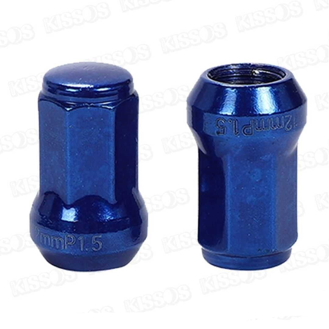 20 Pc Set Universal Spline 1.5 Lug Nut For Cars In Premium Quality (Blue)