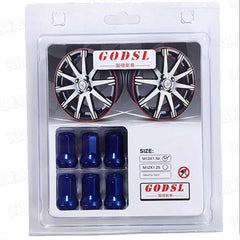 20 Pc Set Universal Spline 1.5 Lug Nut For Cars In Premium Quality (Blue)