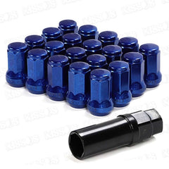 20 Pc Set Universal Spline 1.5 Lug Nut For Cars In Premium Quality (Blue)