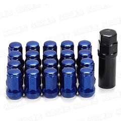 20 Pc Set Universal Spline 1.5 Lug Nut For Cars In Premium Quality (Blue)