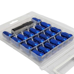 20 Pc Set Universal Spline 1.5 Lug Nut For Cars In Premium Quality (Blue)